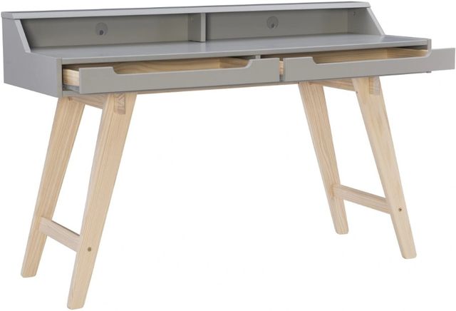 Linon Seattle Gray/Natural Office Desk-0
