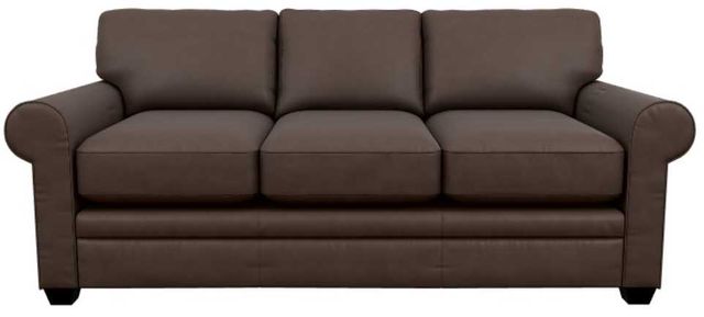 La-Z-Boy® Olson Cognac Leather Queen Sleeper Sofa-1