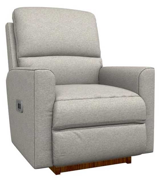La-Z-Boy® Wynne Fog Power Rocking Recliner with Headrest-0