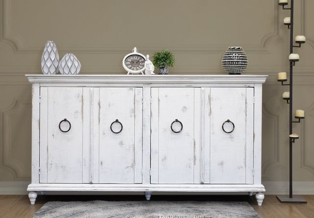International Furniture Direct Capri White Console-1