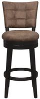 HH2 Home Kaede Black/Chestnut Swivel Bar Stool-1