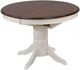 TEI Windswept Shores Cherry Rub-thru Pedestal Dining Table with Buttermilk Base-0