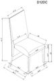 Global Furniture USA D1212 7-Piece Gray/White Dining Set-2