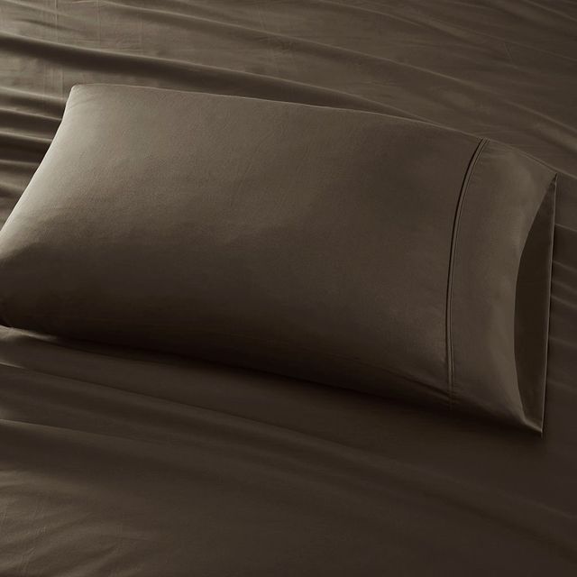 Olliix by Sleep Philosophy Chocolate Queen 300 Thread Count Liquid Cotton Sheet Set-2