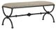 Currey & Company Agora Calcutta Peppercorn Bench-1