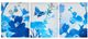 Olliix by Madison Park Cobalt Garden 3 Piece Blue Gel Coated Canvas-1