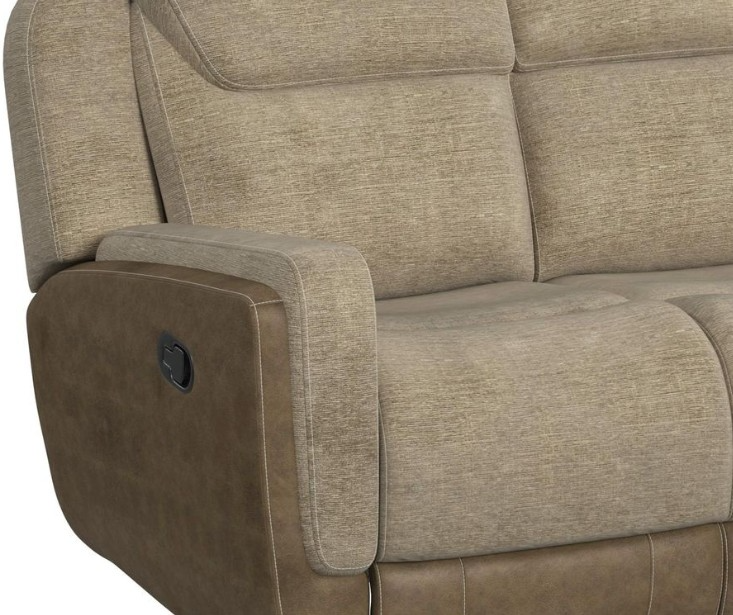 Elements International Hornet Reclining Sofa - Thumbnail 2