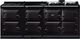 AGA™ eR7 210 Classic Cast Iron 83" Gloss Black Pro Style Dual Fuel Range-0