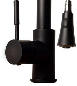 ZLINE Autograph Edition Matte Black Edison Pull Down Single Handle Kitchen Faucet-2