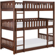 Homelegance® Rowe Dark Cherry Twin/Twin Triple Bunk Bed-0
