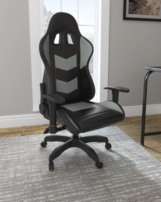 Signature Design by Ashley® Lynxtyn Black/Gray Office Desk Chair-2