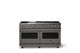 Viking® 5 Series 60" Damascus Gray Pro Style Gas (NG) Range with Brushed Brass Trim-0