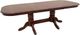 TEI Burnished Walnut 36" Double Pedestal Dinning Table-0