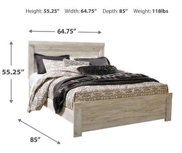 Signature Design by Ashley® Bellaby Whitewash Queen Panel Bed-1
