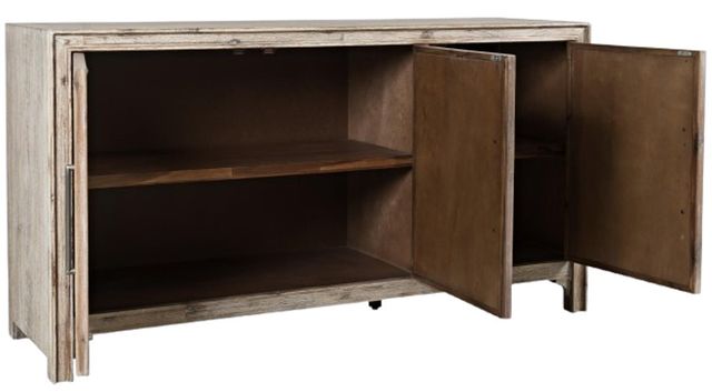 Jofran Inc. Gramercy Gray Wash 3-Door Accent Cabinet-3
