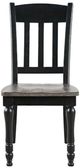 Jofran Inc. Madison County Vintage Black Ladderback Dining Side Chair-2