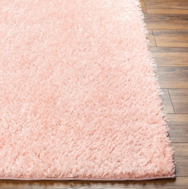 Surya Moda Shag Pink 4'x6' Area Rug-1
