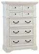 American Woodcrafters 7810 Stonebrook Distressed Antique White Chest-0