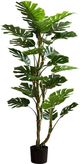 Monarch Specialties Inc. Black/Green 61" Indoor Artificial Monstera Tree with 7" Pot-0