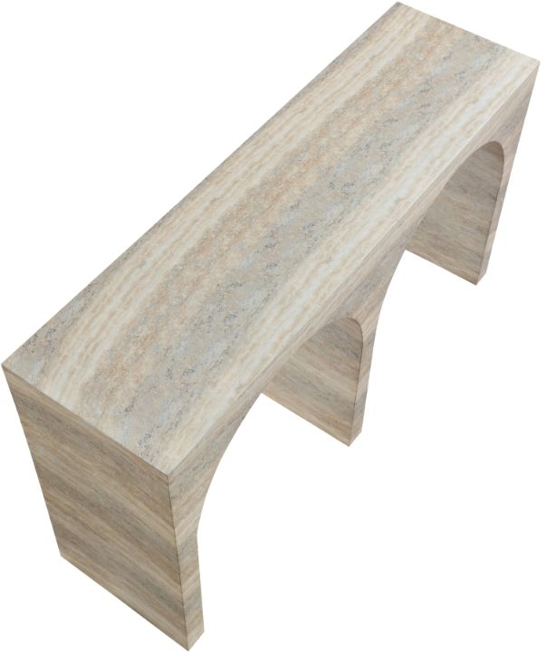 Meridian Furniture Faenza Travertine Console Table-4