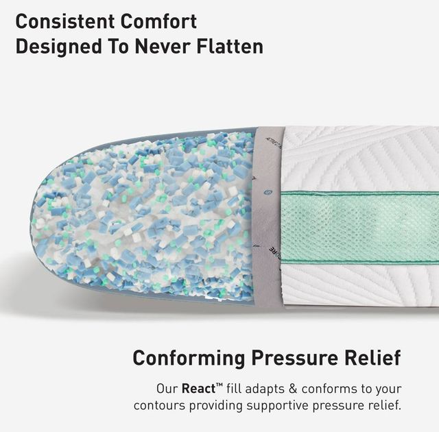 BEDGEAR® Level 1.0 Performance® Cuddle Pillow-3