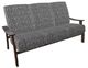 Telescope Casual St. Catherine Agra Classic/Kona Aluminum/Fabric Outdoor MGP Cushion Three-Seat Sofa with Chestnut Rustic Arms-0