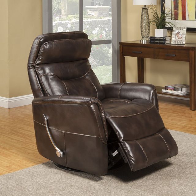 Parker House® Gemini Truffle Manual Swivel Glider Recliner-3