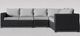 Enclover Trillium 4-Piece Black/Granite Sectional Set-2