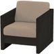 Crate Designs™ Furniture Espresso Arm Chair-0