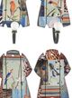 A & B Home 4-Piece Multi-Colored Dress Wall Hook Set-1