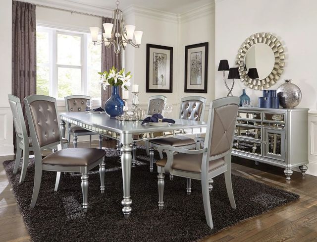 Homelegance® Orsina Silver Dining Side Chair-1