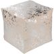 Surya Crescent Khaki/Metallic Silver Ottoman-0