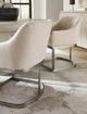 Hooker® Furniture Modern Mood Inverness Natural/Warm Pewter Upholstered Dining Arm Chair-4