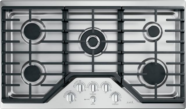 Café™ 36" Brushed Stainless Steel Gas Cooktop-2