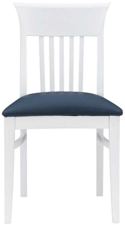 Linon Fraser 2-Piece Navy/White Dining Chair Set-2