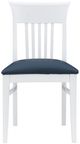 Linon Fraser 2-Piece Navy/White Dining Chair Set-2