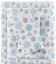 Olliix by True North by Sleep Philosophy Tan/Blue Snowflakes Twin Cozy Flannel 100% Cotton Flannel Printed Sheet Set-0