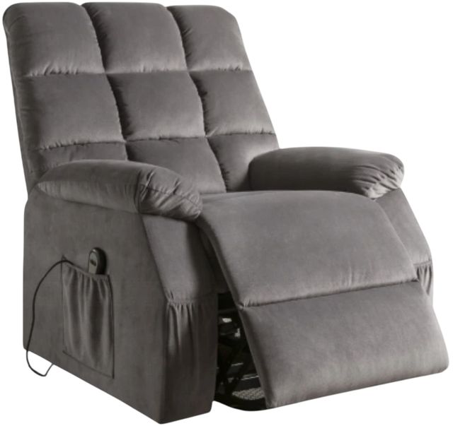 ACME Furniture Ipomoea Gray Recliner with Power Lift and Massage-3