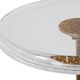 Uttermost® Sora Glass Top Drink Table with White Sandstone Base-4