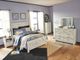 Signature Design by Ashley® Bellaby Whitewash Queen Crossbuck Panel Bed-3