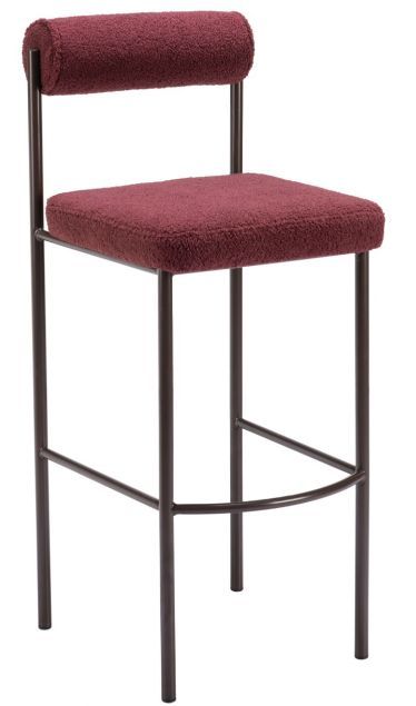 Zuo® Modern Livorno Bronze/Red Barstool-0