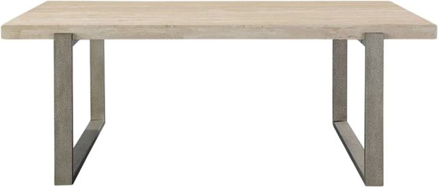 Modus Furniture Ariela Natural Coffee Table with Bronze Base-2