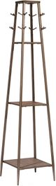 HH2 Home Crofton Black Coat Rack with Three Shelves-0