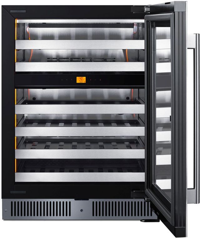 Summit® 24" Stainless Steel Built-In Wine Cooler-3