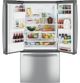 GE® 33" 23.6 Cu. Ft. Fingerprint Resistant Stainless Steel French Door Refrigerator-2