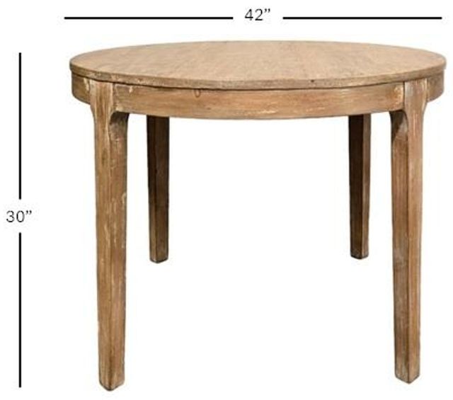 Nest Home Collections Morgan Natural Gray 42'' Round Dining Table-3