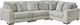 Signature Design by Ashley® Regent Park 4-Piece Pewter L-Shape Sectional Sofa-0