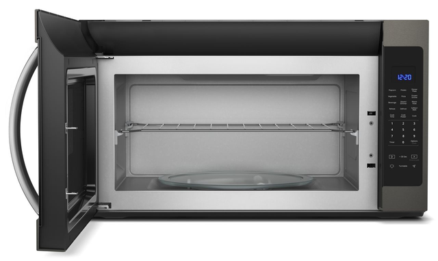 Whirlpool® 2.1 Cu. Ft. Fingerprint Resistant Black Stainless Steel Over The Range Microwave-1
