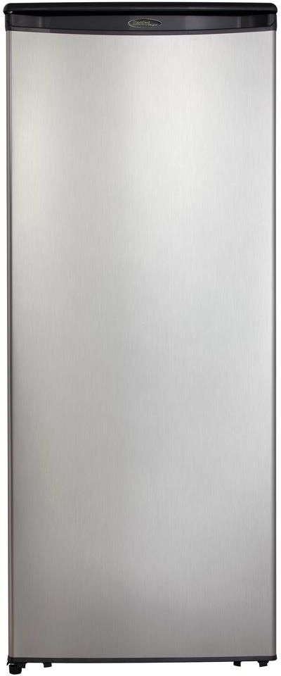 Danby® Designer® 11.0 Cu. Ft. Black with Stainless Steel Counter Depth Freezerless Refrigerator-0