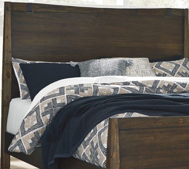 Signature Design by Ashley® Kisper 4-Piece Brown King/California King Panel Headboard Bed Set-1